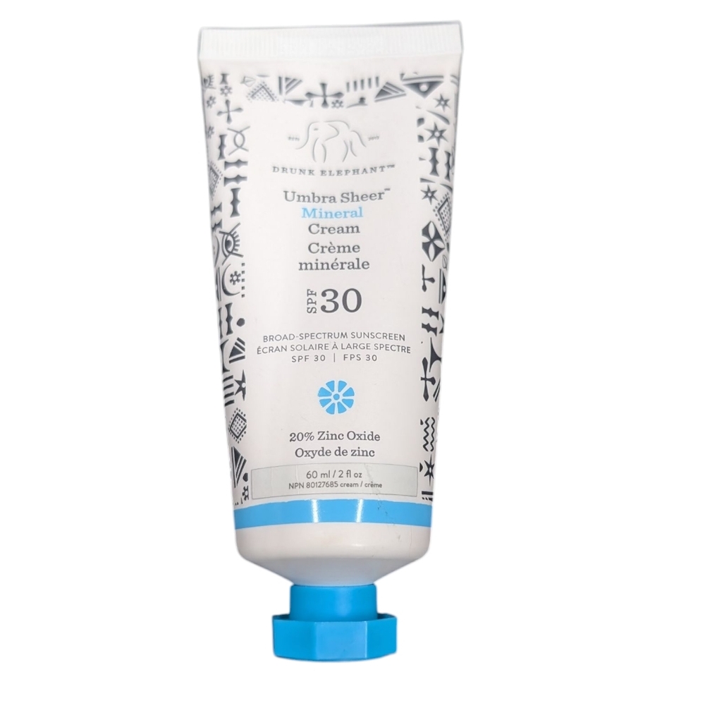 Drunk Elephant Umbra Sheer Mineral Cream SPF 30/PA+++ 60 ml / 2 fl oz NWT